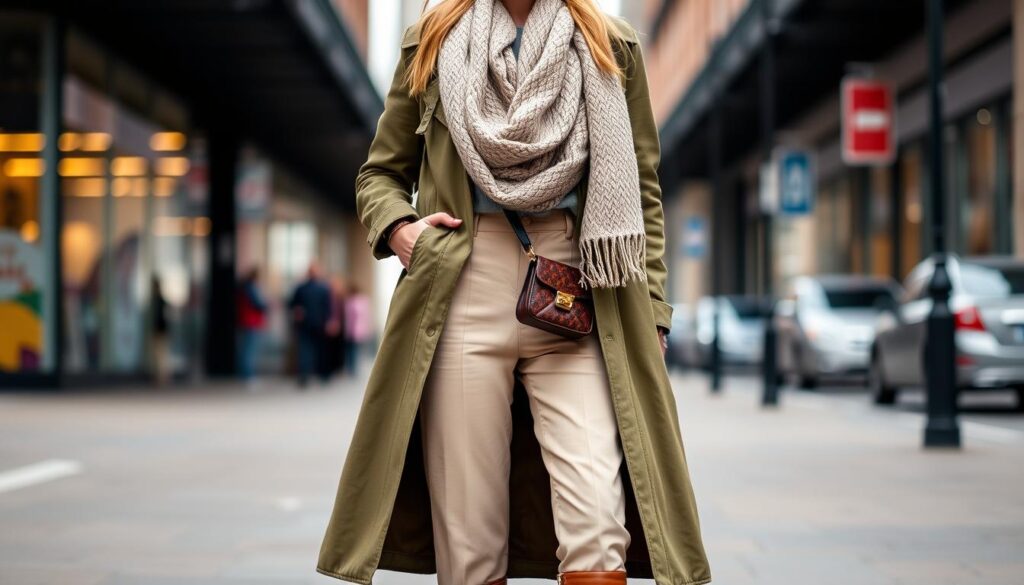 olive green outfit